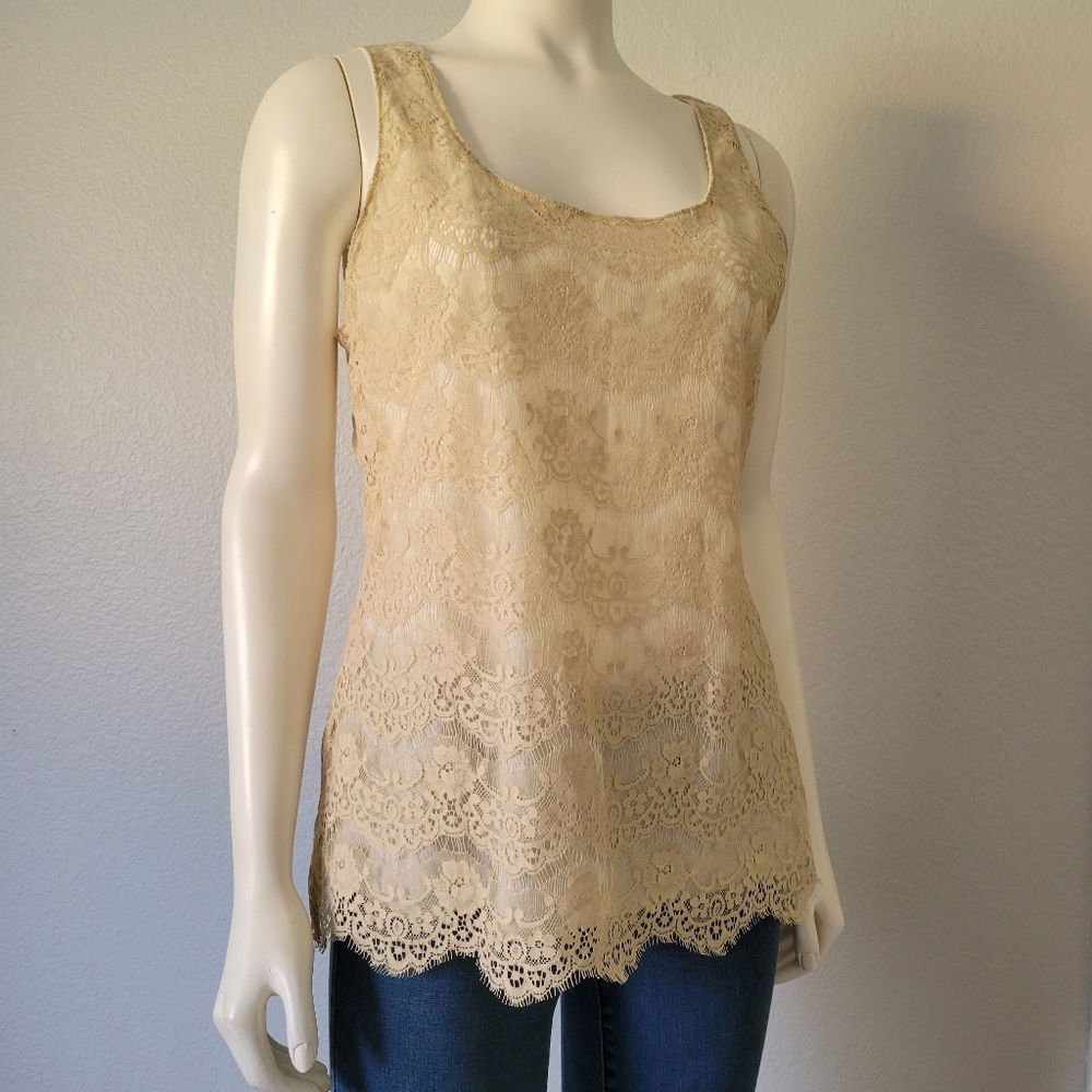 NWOT Banana Republic Lace Tank Top